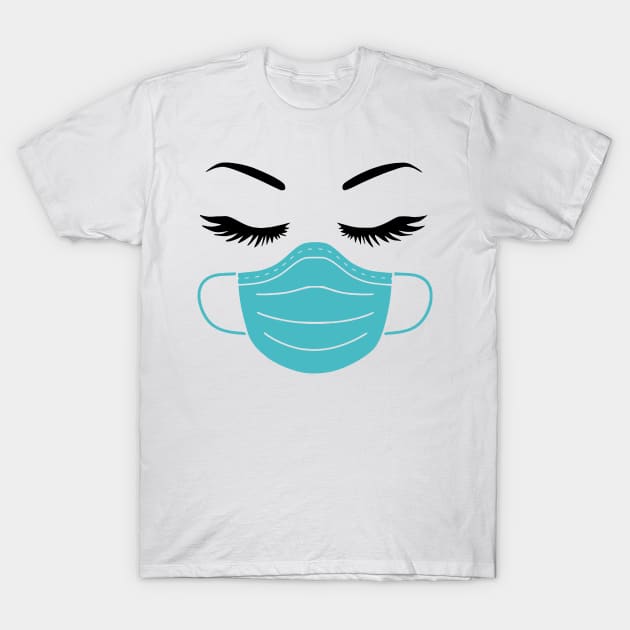 Mask Lashes Brows - A Nurse T-Shirt by AKSA shop